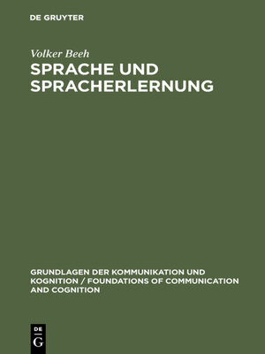 cover image of Sprache und Spracherlernung